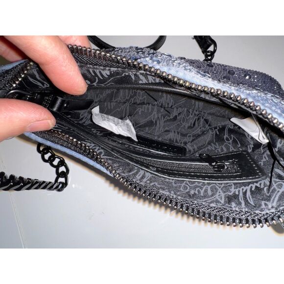 NWT Steve Madden BBABS sparkle gray and black crossbody bag - Picture 10 of 10